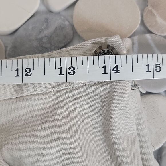 Crazy Horse high rise slim ankle pant in ivory Size 14P - Picture 9 of 11